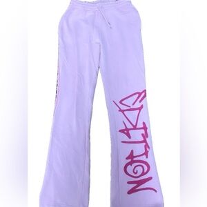 M flare Boohoo pink joggers